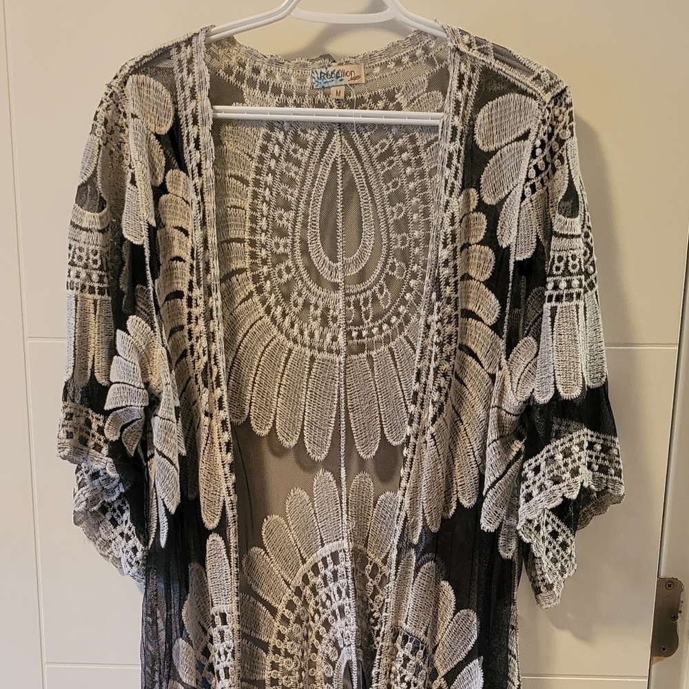 Knee length cardigan